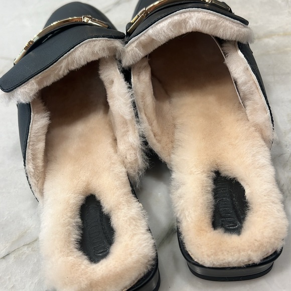 Cloud nine sheepskin Chantelle black loafers - Picture 3 of 5
